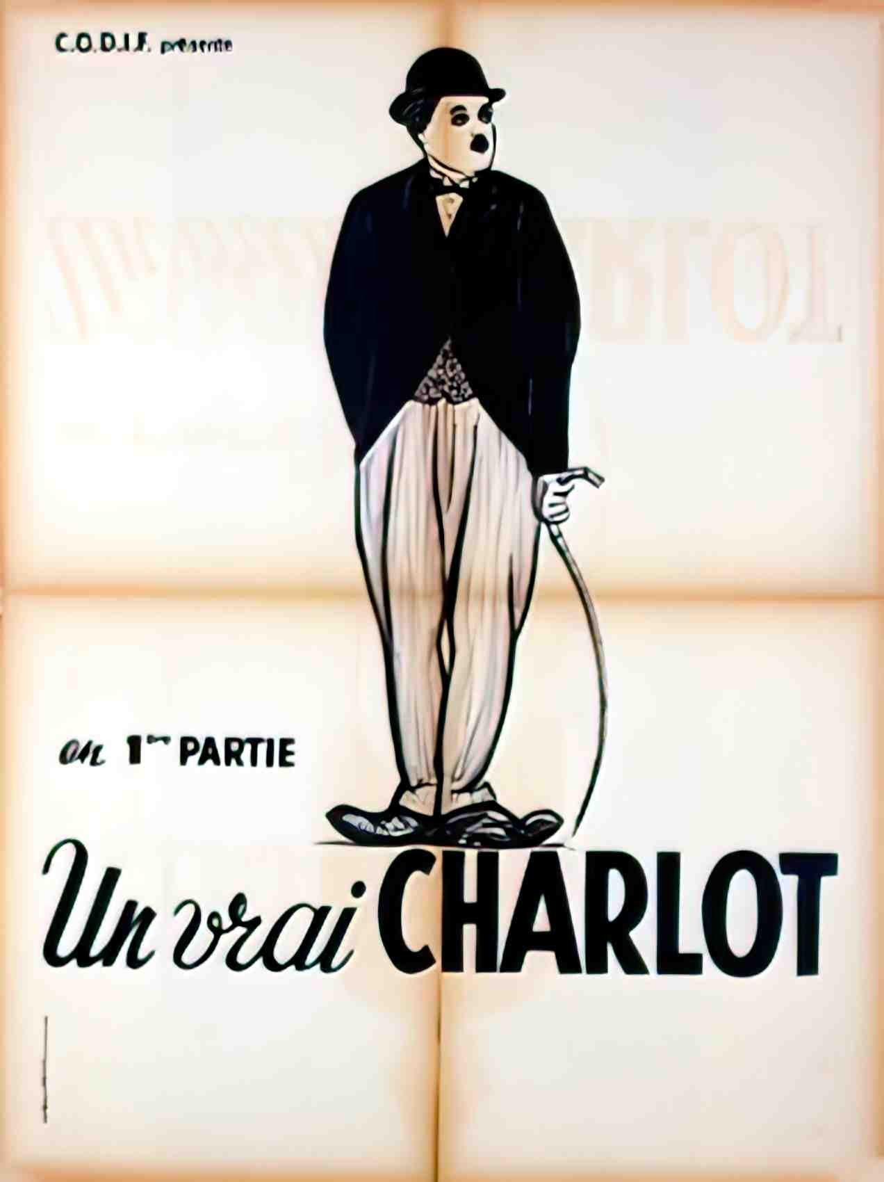 un vrai charlot pt Advert A4 Photo Print
