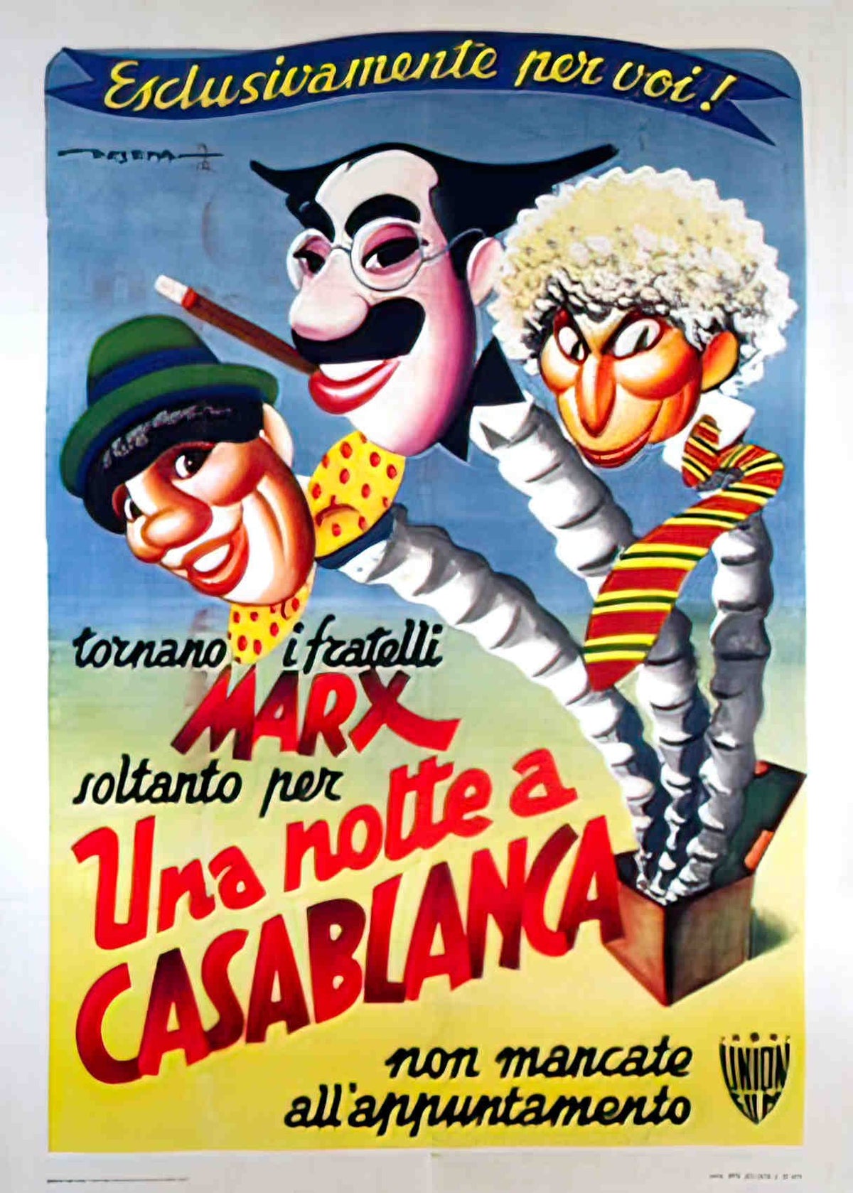 une nuit a casablanca ital 2F Advert A4 Photo Print