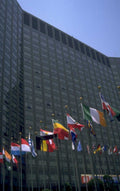 united nations flags 1980s 1990s A4 Photo Print