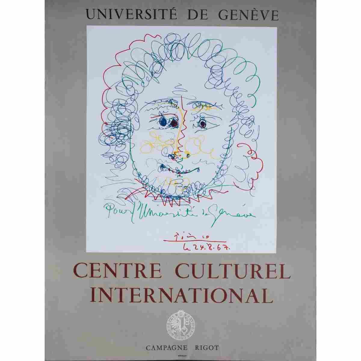 universite de geneve pablo picasso 1968 2 Advert A4 Photo Print