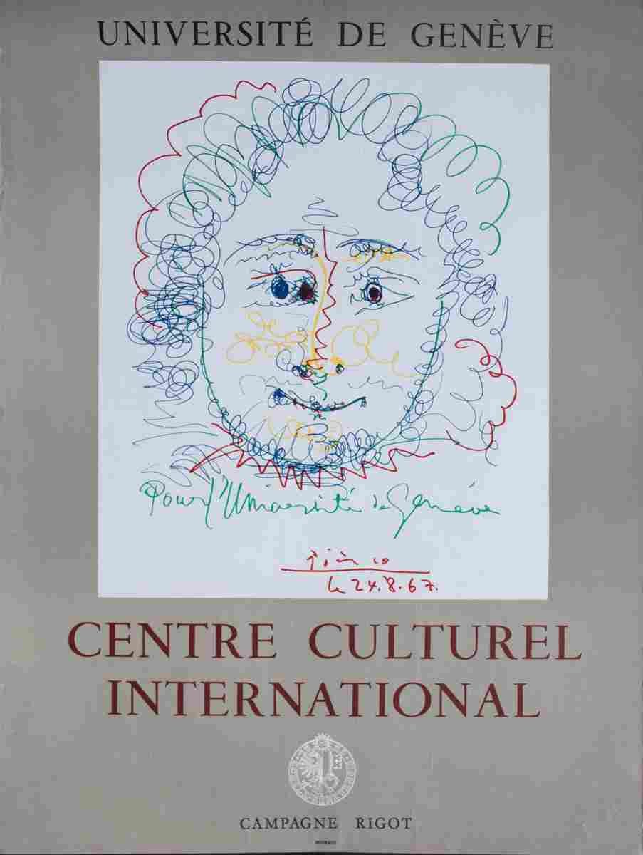 universite de geneve pablo picasso 1968 4 Advert A4 Photo Print
