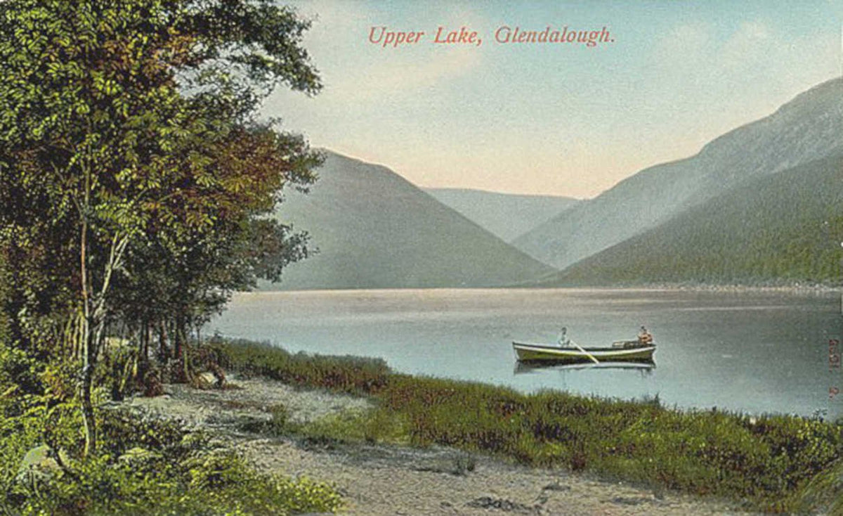 upper lake glendaloughVintage 1880s 1900s A4 Photo Print