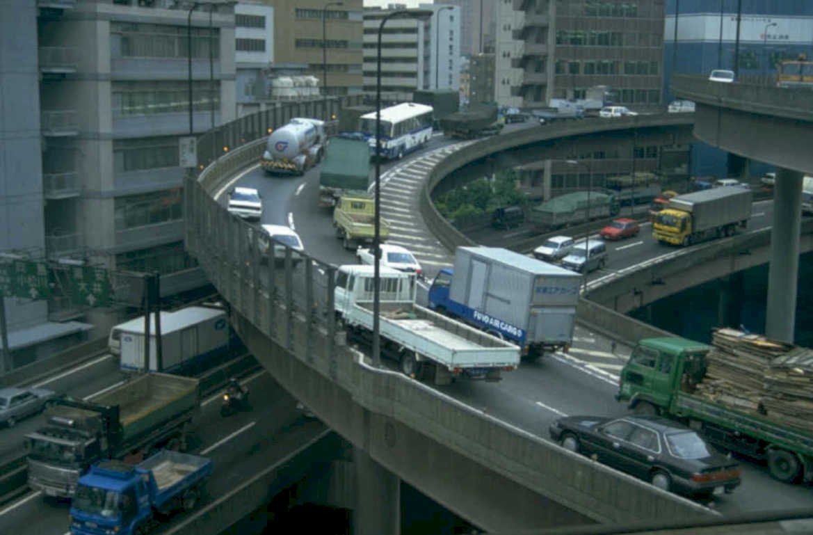 urban highway fuji 1980s 1990s A4 Photo Print