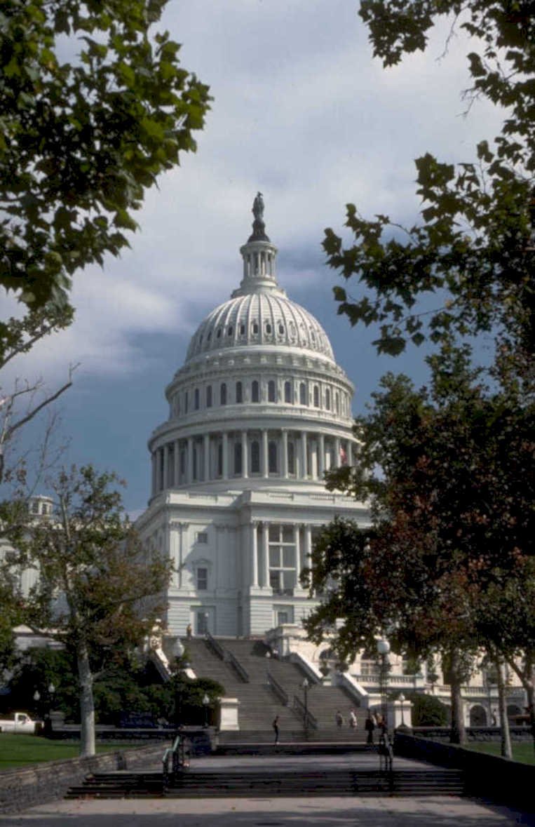 us capitol building 1980s 1990s A4 Photo Print