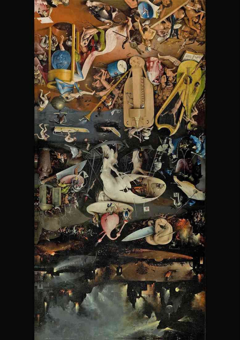use June 2015 Hieronymus Bosch The Garden of Earthly Delights Hell A4 Photo Print