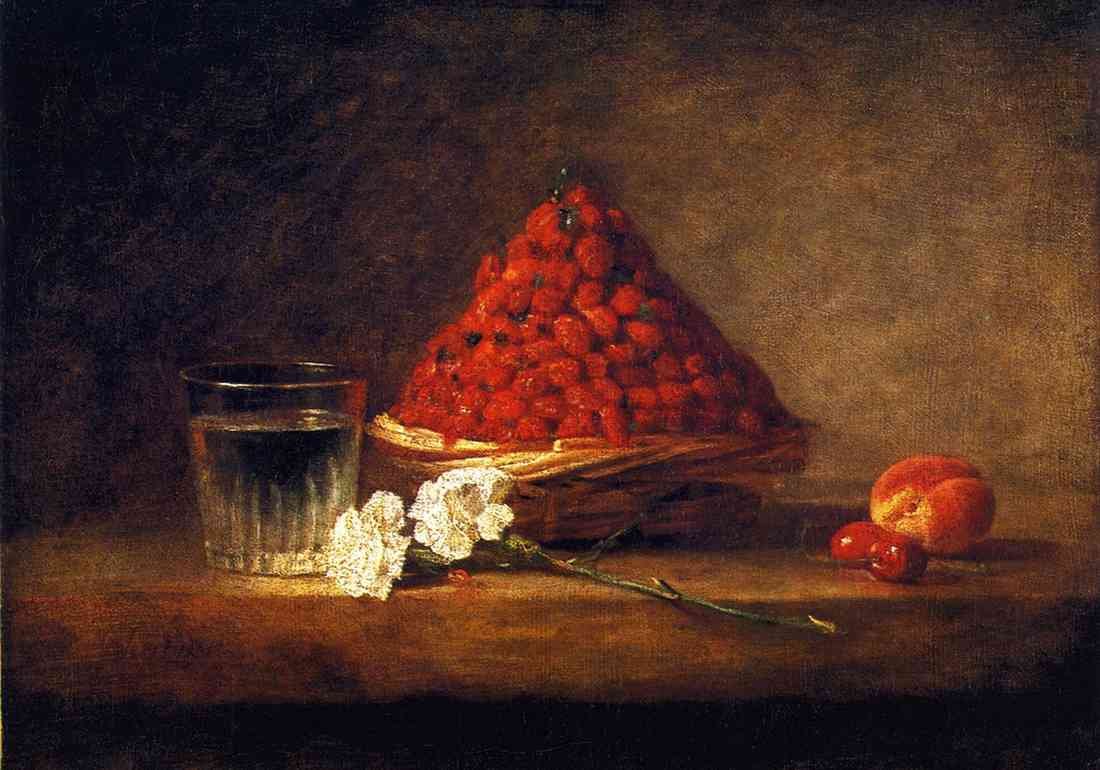 use The strawberry basket by Jean Chardin A4 Photo Print