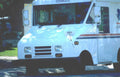 usps delivery vehicle Vintage A4 Photo Print