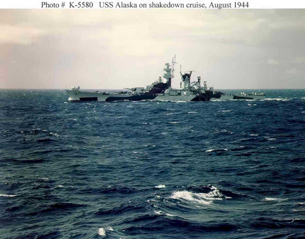 uss alaska shakedown Vintage world war A4 Photo Print
