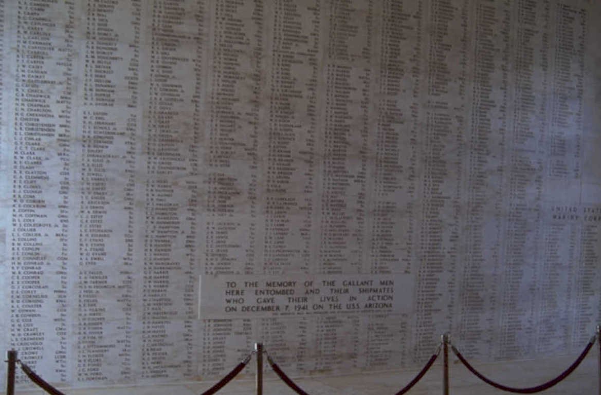 uss arizona names 1980s 1990s A4 Photo Print