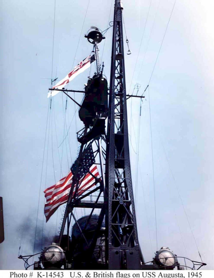uss augusta victory Vintage world war A4 Photo Print