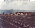 uss enterprise damage 1 Vintage world war A4 Photo Print