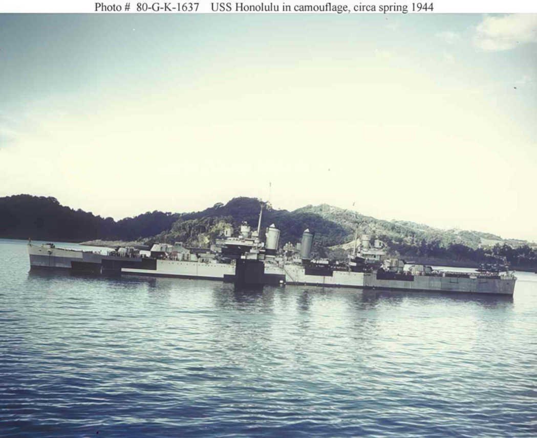 uss honolulu destroyer Vintage world war A4 Photo Print