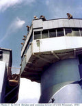 uss missouri bridge 1 Vintage world war A4 Photo Print