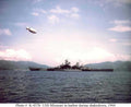 uss missouri harbor Vintage world war A4 Photo Print