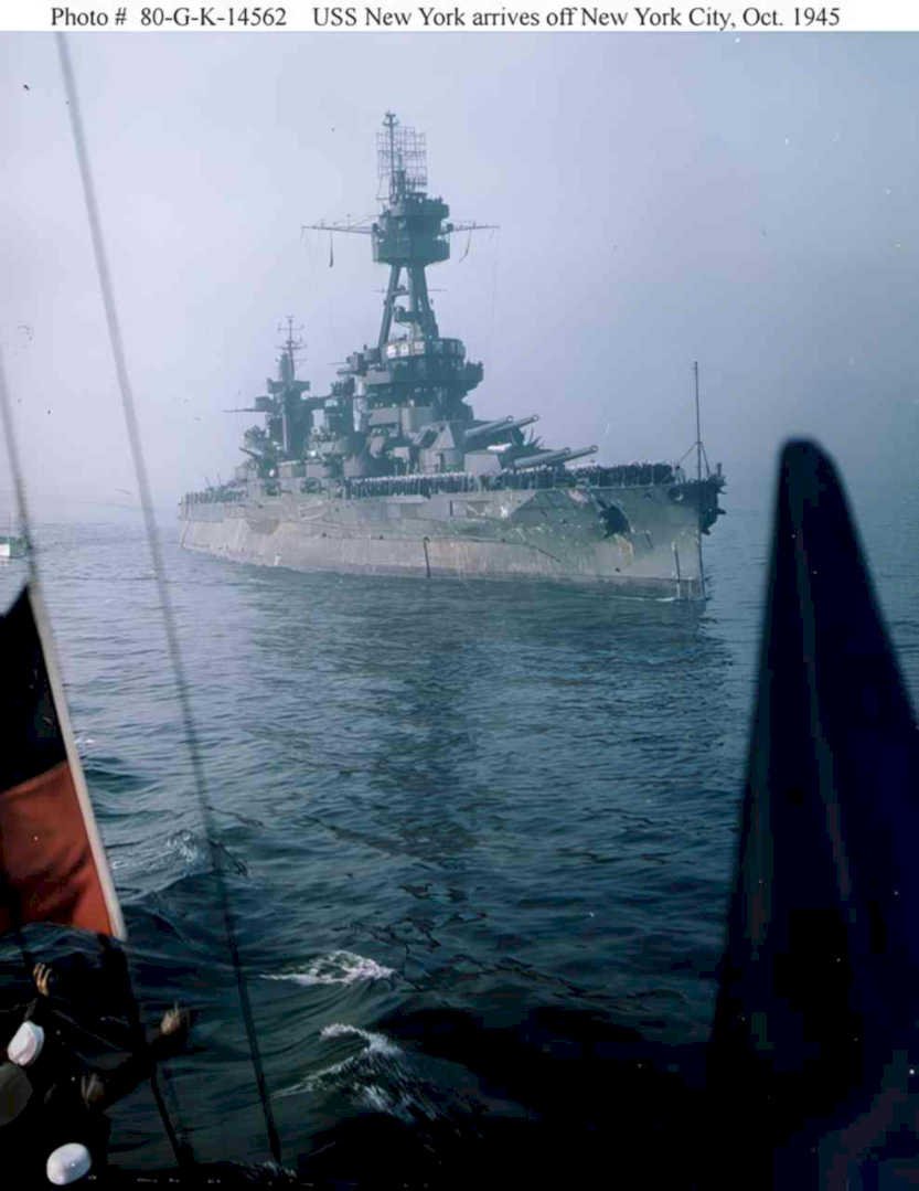 uss new york Vintage world war A4 Photo Print