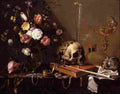 ut Vanitas with Bouquet and skull Art A4 Photo Print