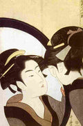 utamaro Beauty at her Toilet Art A4 Photo Print