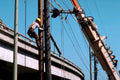 utility worker bucket1980s 1990s A4 Photo Print