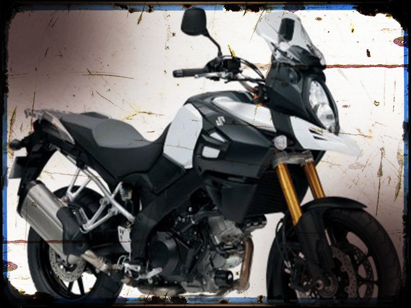 v strom 1000 abs A4 Photo Print Motorbike Vintage Aged
