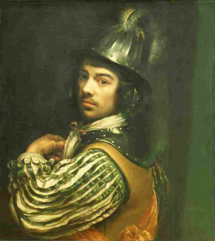 vailliant self portrait with helmet Art A4 Photo Print