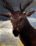 valaz Head of a Stag Art A4 Photo Print