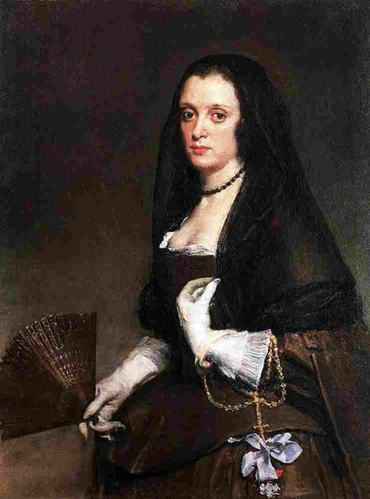 valaz Lady with a Fan Art A4 Photo Print