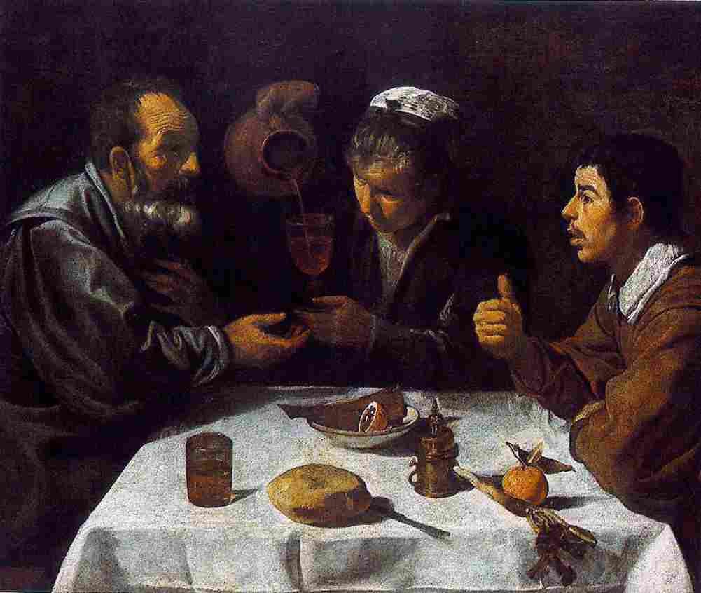 valaz Peasants at the Table Art A4 Photo Print