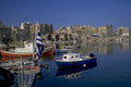 valletta harbor boats 1980s 1990s A4 Photo Print