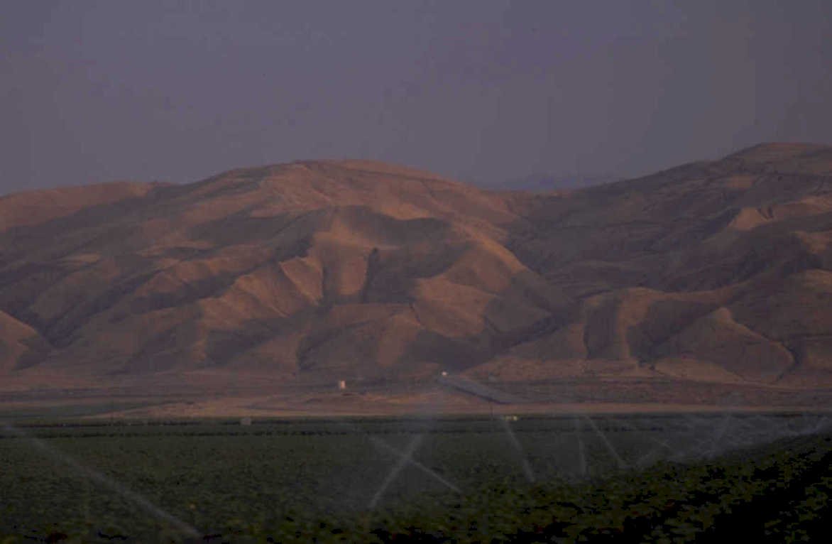 valley irrigation sunset 1980s 1990s A4 Photo Print