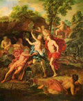 van Loo jean baptiste apollo and daphne Art A4 Photo Print