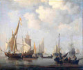 van de velde Ships in a Calm Art A4 Photo Print