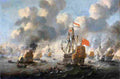 van de velde The Dutch Burn Down the English Fleet Before Chatham Art A4 Photo Print