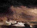 van de velde an indiaman in a gale Art A4 Photo Print