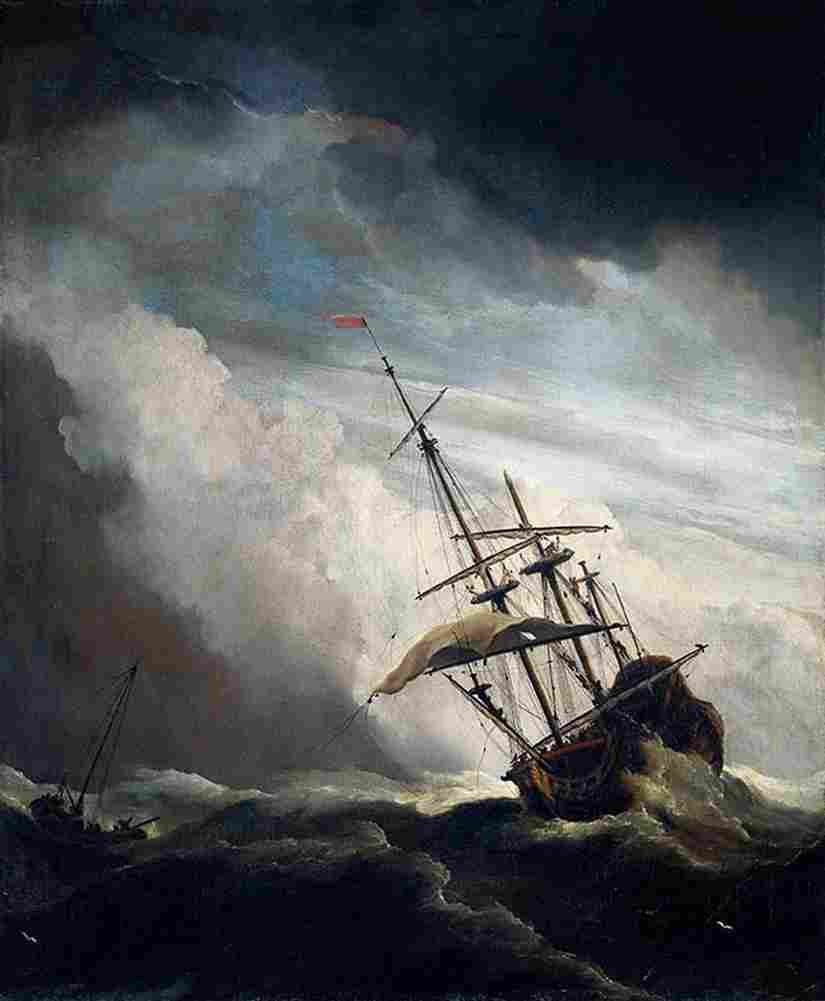 van de velde the gust Art A4 Photo Print