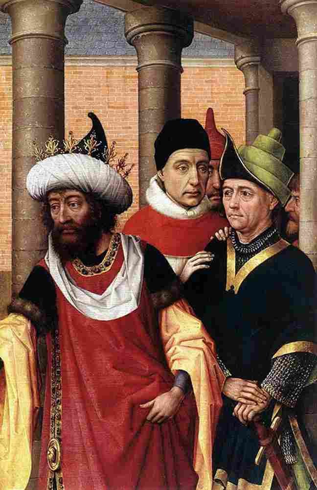 van der weyden Group of Men Art A4 Photo Print