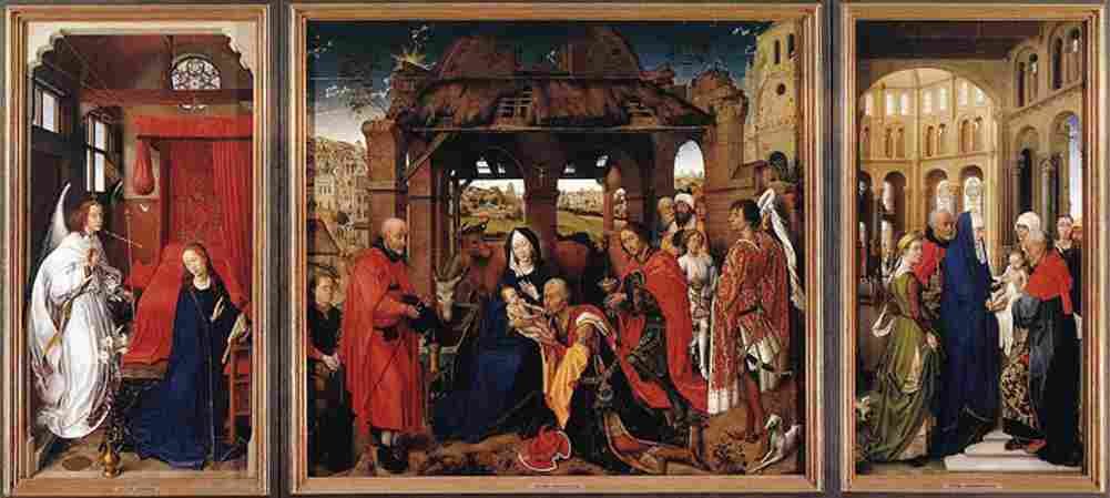 van der weyden Saint Columba Alterpiece Art A4 Photo Print