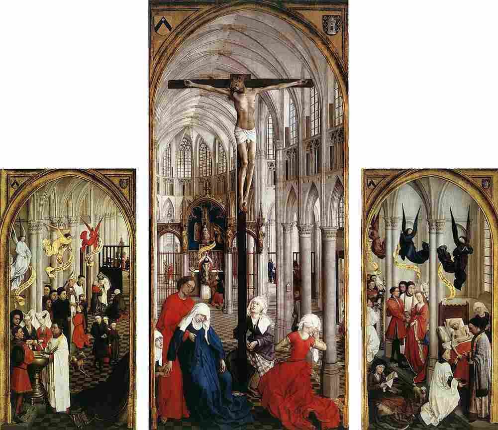 van der weyden Seven Sacramemts Art A4 Photo Print