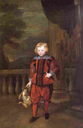 van dyck Boy Standing on a Terrace Art A4 Photo Print