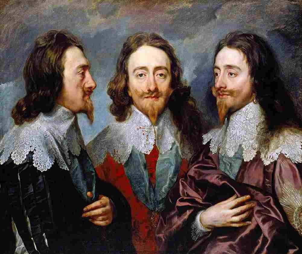 van dyck Charles I in three Possitions Art A4 Photo Print