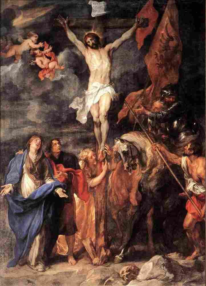 van dyck Golgotha Art A4 Photo Print