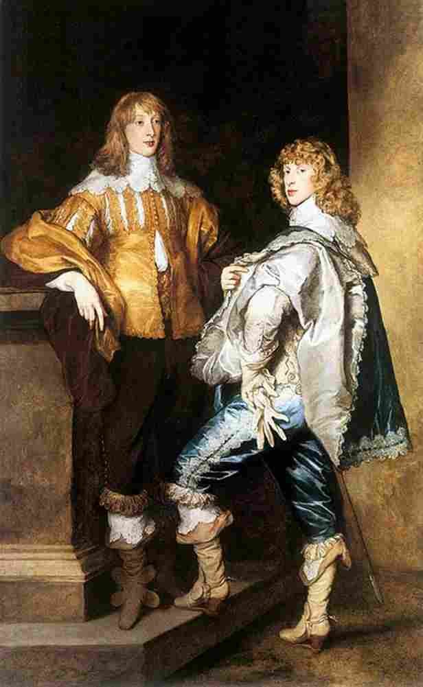 van dyck Lord Joh and Lord Bernard Stuart Art A4 Photo Print