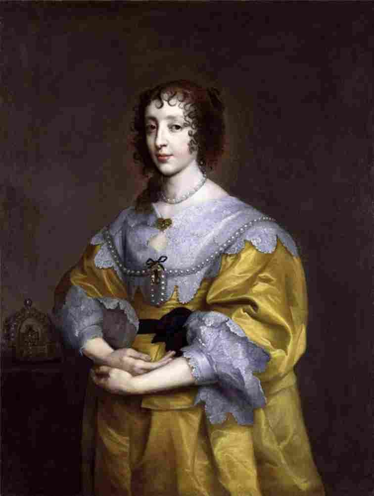 van dyck Queen Henrietta Maria Art A4 Photo Print