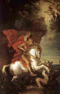 van dyck Saint George and the Dragon Art A4 Photo Print