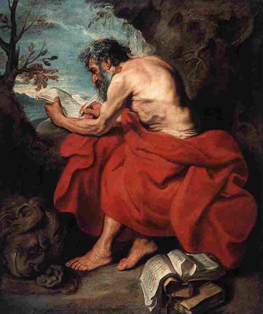 van dyck Saint Jerome Art A4 Photo Print