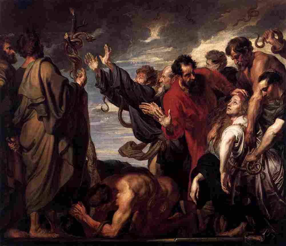 van dyck The Brazen Serpent Art A4 Photo Print