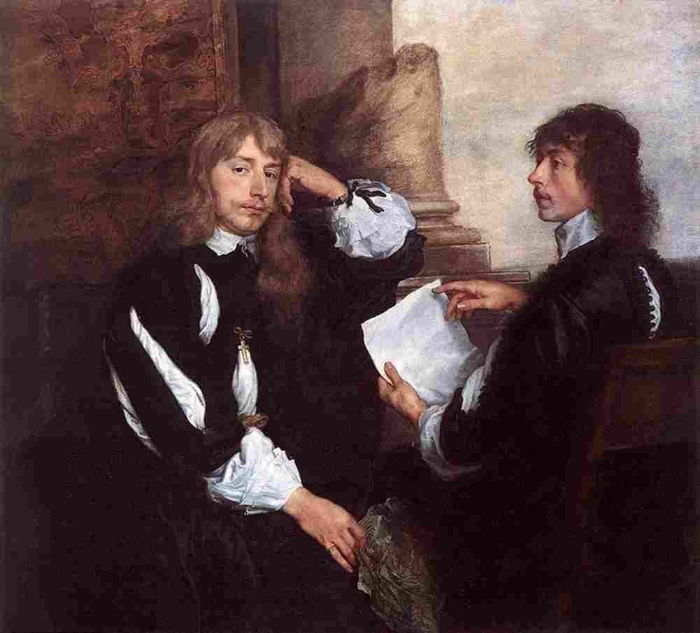 van dyck Thomas Killigrew and Lord Croft Art A4 Photo Print