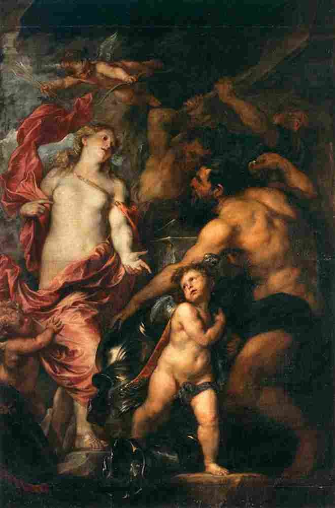 van dyck Venus Asks Vulcan to Cast Arms for her Son Aeneas Art A4 Photo Print