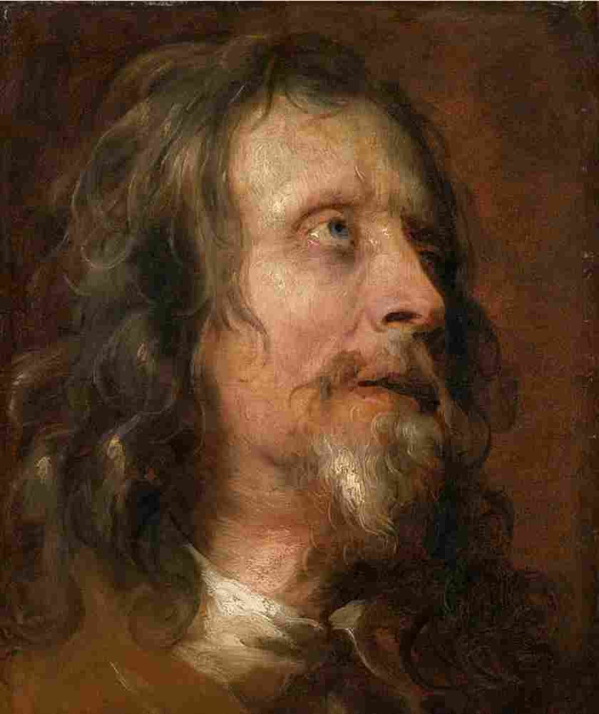 van dyck portrait study of a bearded man Art A4 Photo Print