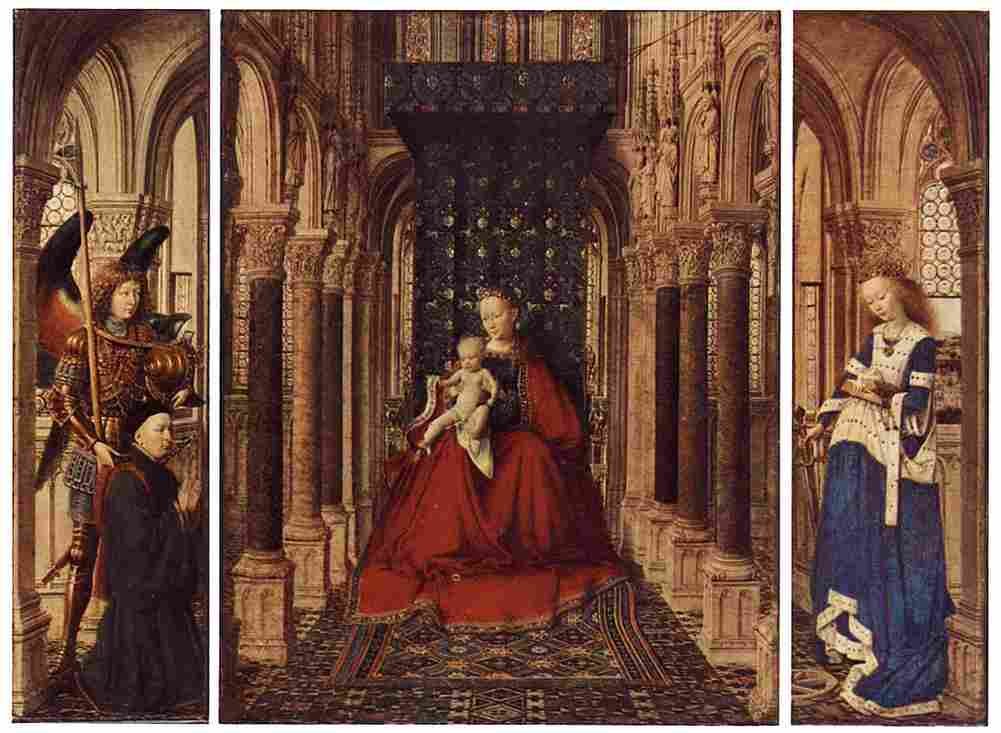 van eyck Dresden Triptych Art A4 Photo Print