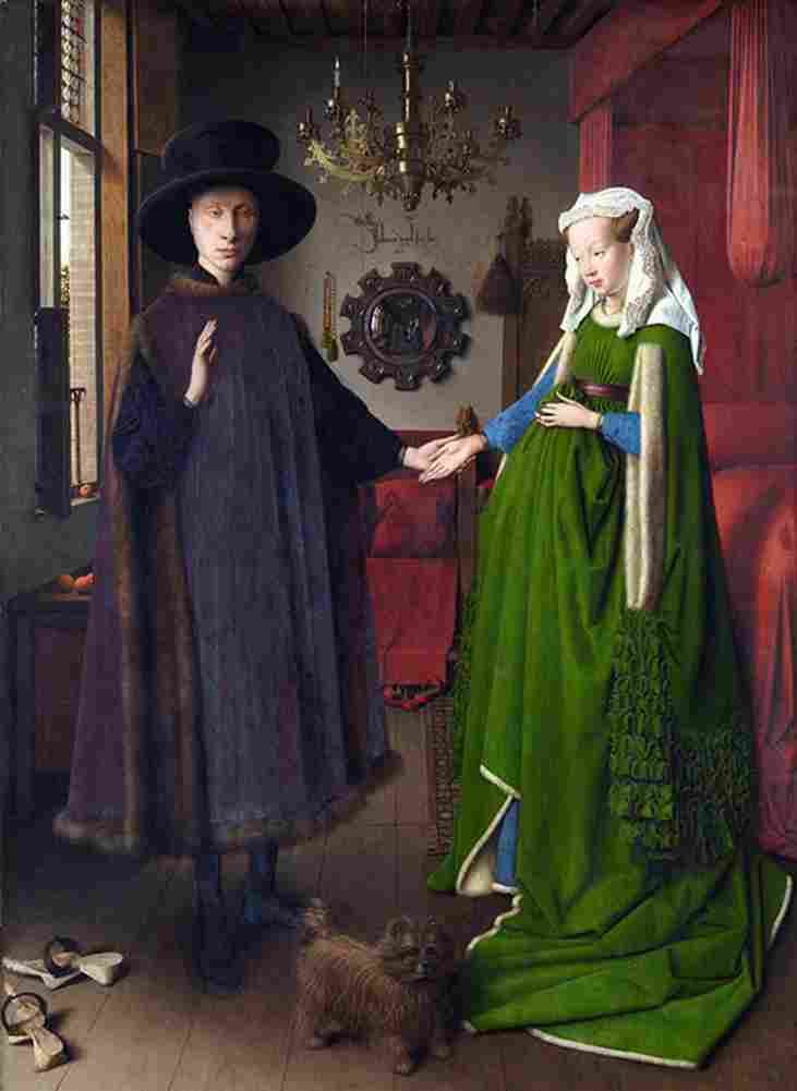 van eyck Giovanni Arnolfinnis Wedding Art A4 Photo Print
